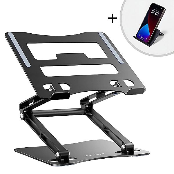 Podstawka pod laptopa Wozinsky WRS-CPY75DSB aluminiowa + Gratis! podst