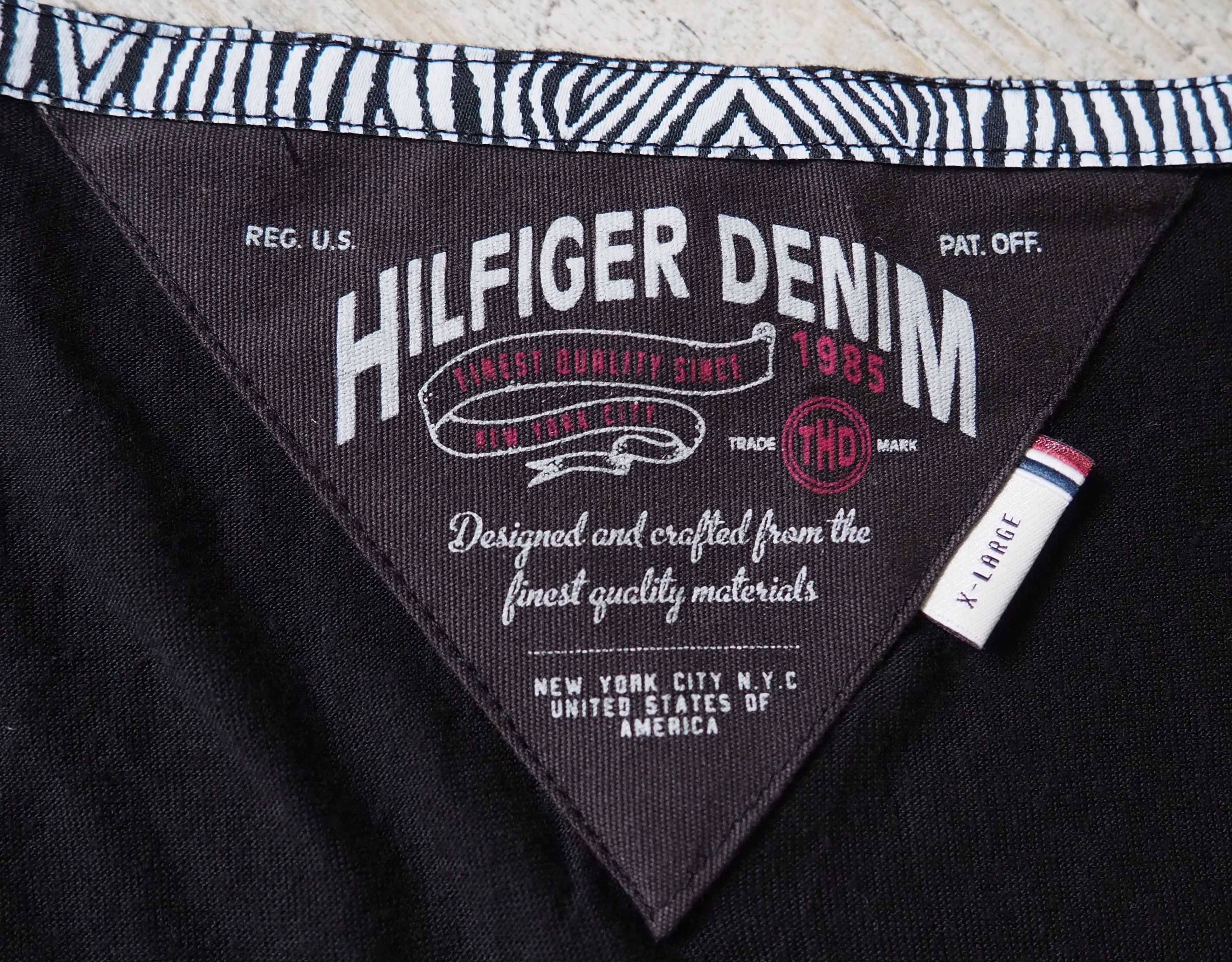 Hilfiger Denim_swobodna sukienka V neck_rozmiar L/XL