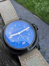 Zegarek mechaniczny 44mm Crudo Carattere Nero Unitas Eta 6497