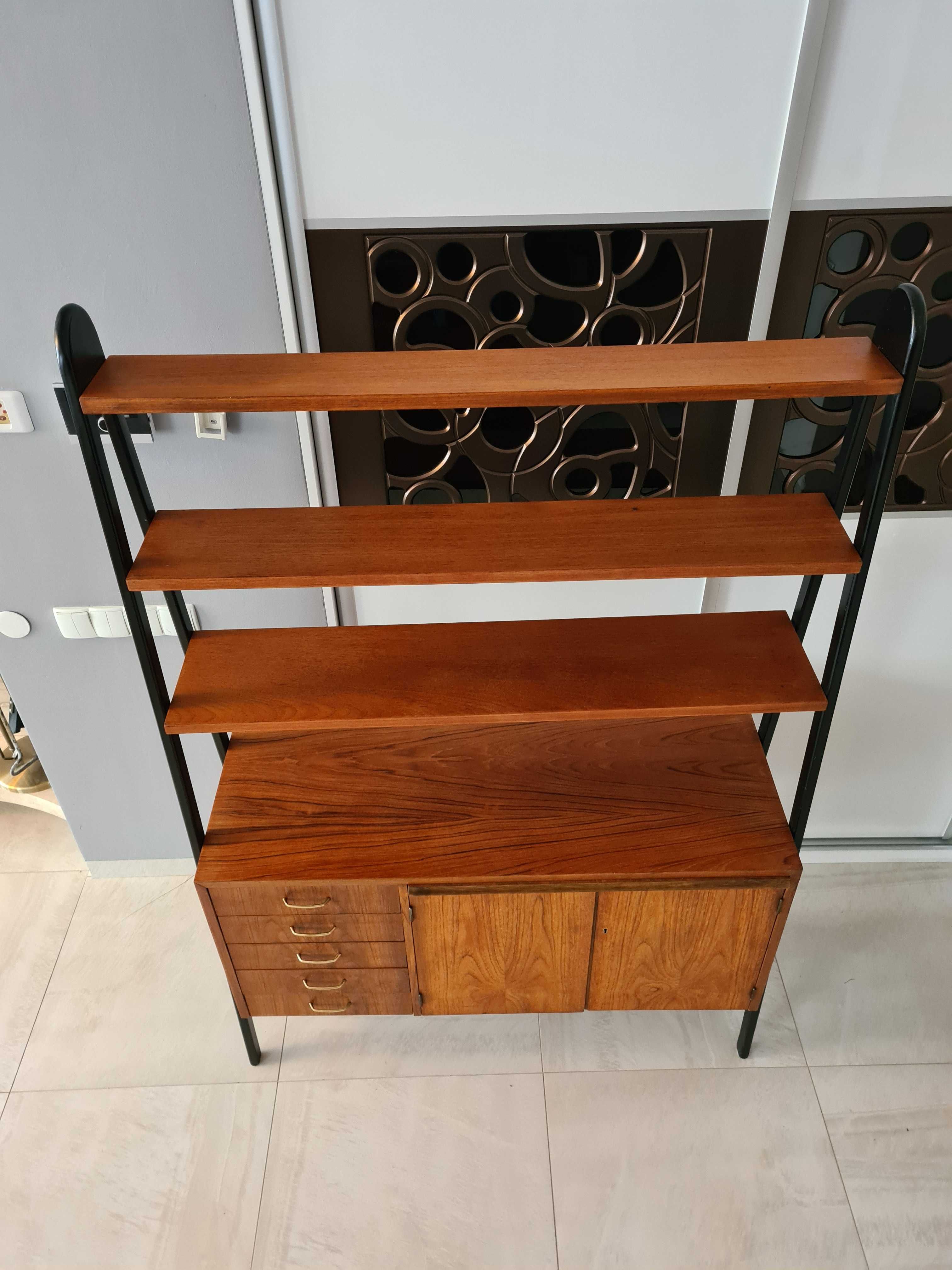 Regał retro vintage PRL LATA60 TEAK