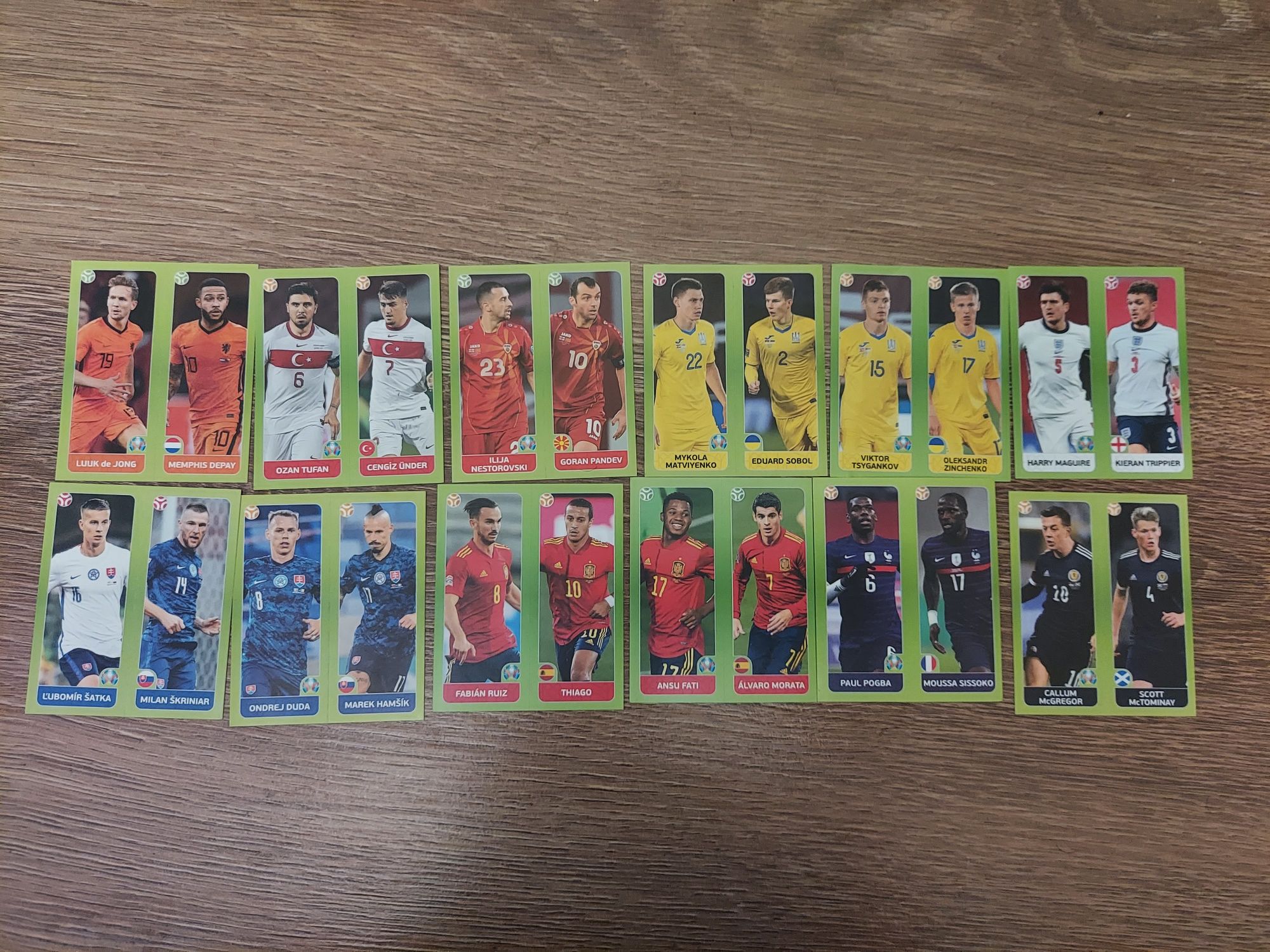 Panini EURO 2020 Наклейки Стікери поштучно
