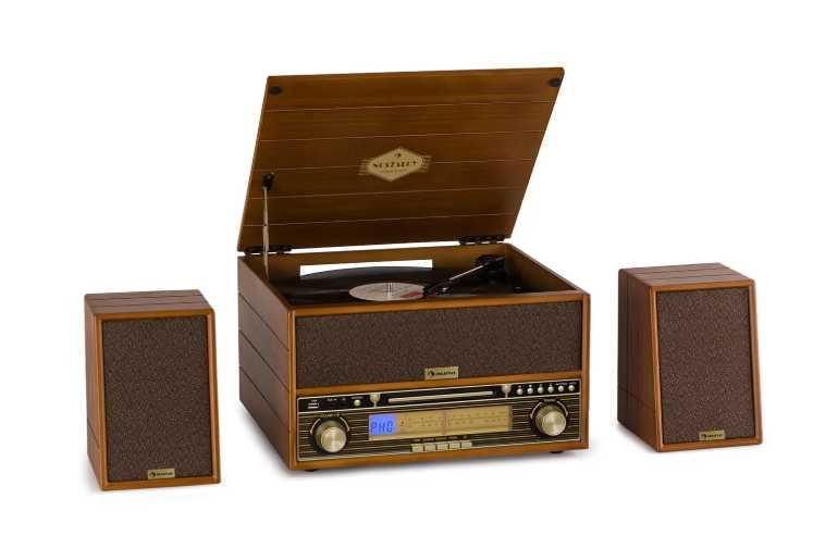 Ретро проигрыватель винила Usb BT auna Belle Epoque 1910