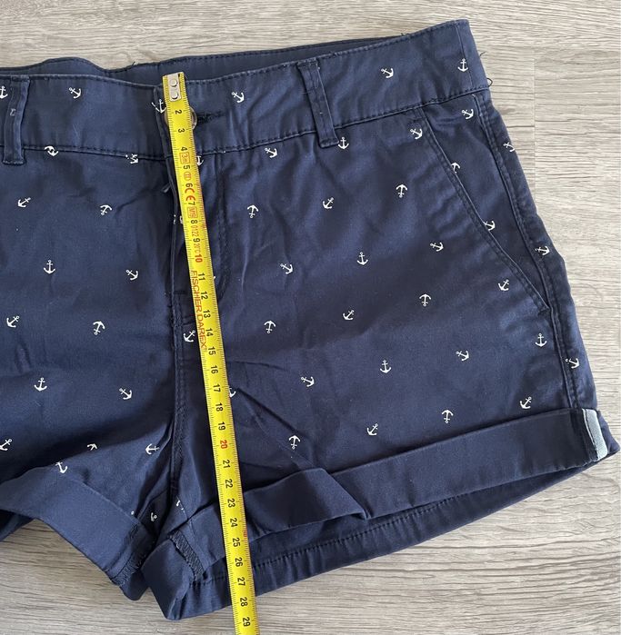 Calções azuis com âncoras (Springfield, tamanho 34)