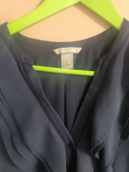 H&m  синє шифонове плаття