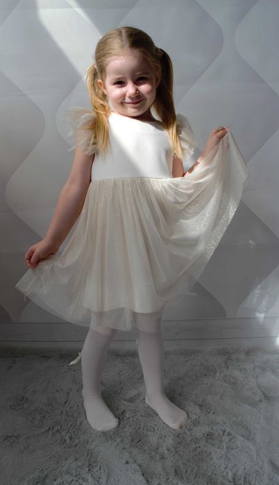 Sukienka okolicznościowa dla dziewczynki z tiulem rozm. 152