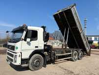 Volvo FM 340 Wywrotka /  HDS HIAB  / 2 x Hydroburta