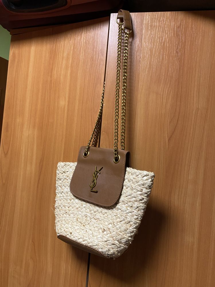 torebka torebeczka słomiana koszyk ysl saint laurent letnia