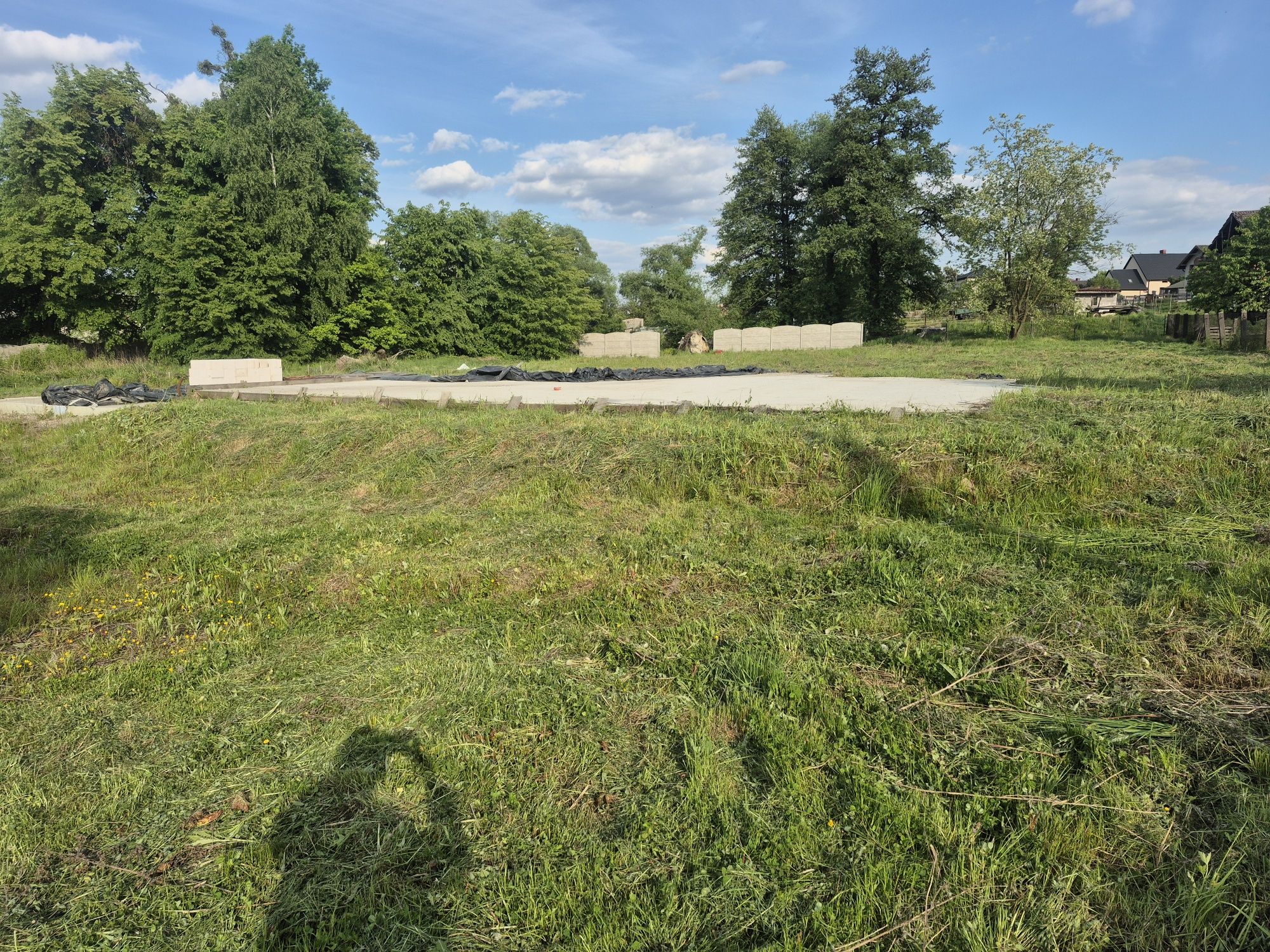 Duża działka uslugowo budowlana 3474m2,  240m2 plyty fun. dla domu Ada