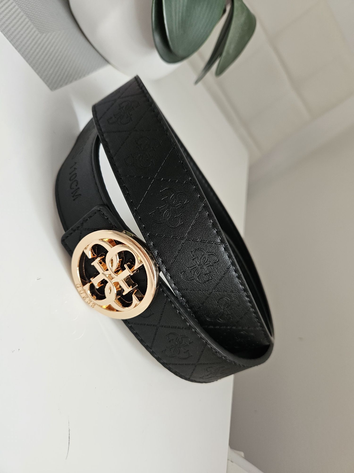 Pasek czarny guess