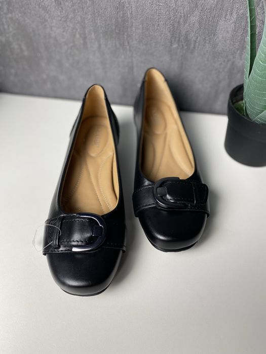 Стильні шкіряні жіночі туфлі.балетки жіночі