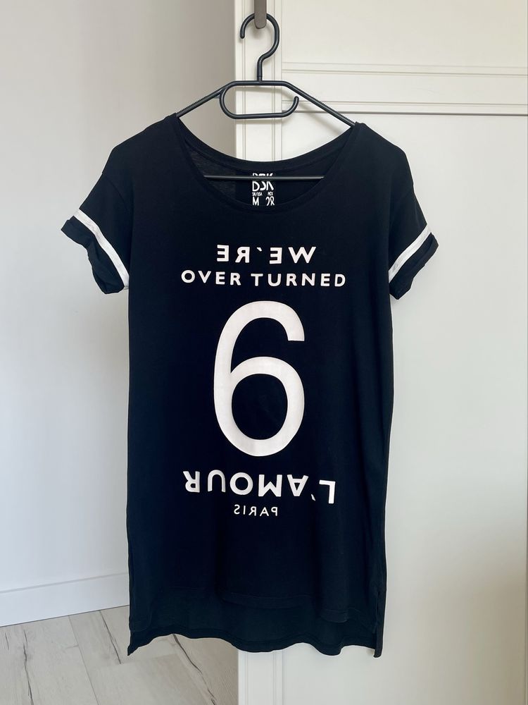 Czarny tshirt Bershka