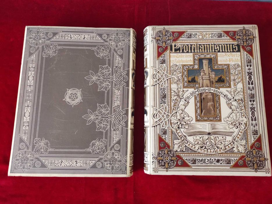 Старинные книги. Красный сатанизм в иллюстрациях.  2  фолианта.