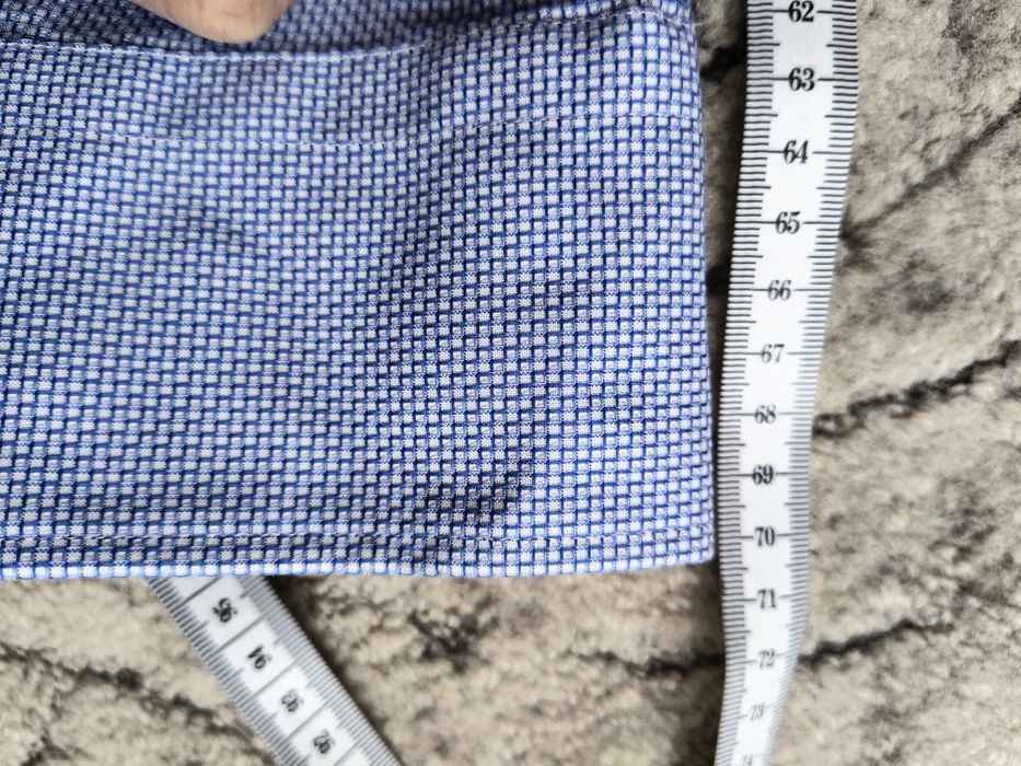 Koszula męska r 43 Lambert Wólczanka niebieska taliowana