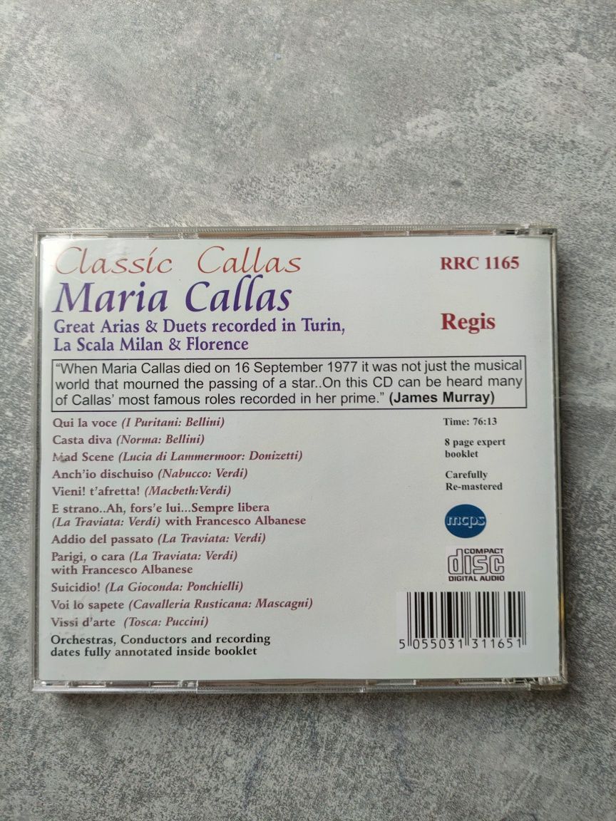 CD MARIA CALLAS Opera Scenes and Arias Płyta kompaktowa