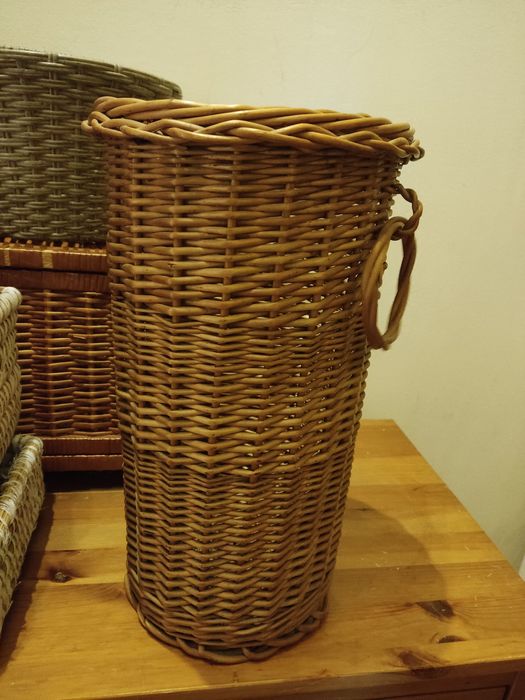 Wiklina koszyki szafka zestaw 6 sztuk