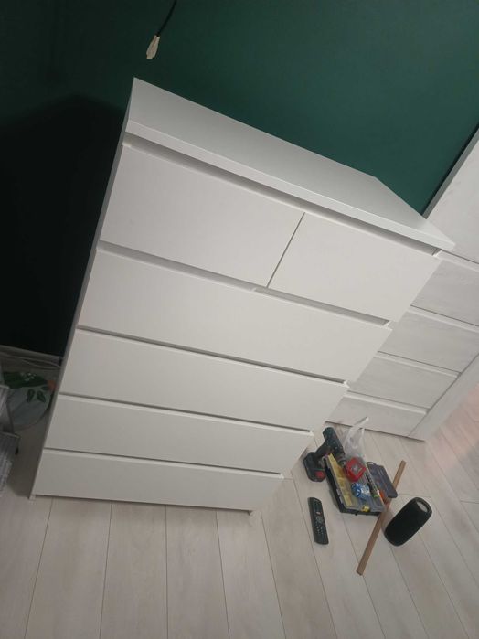 Komoda Malm oraz szafki nocne Malm