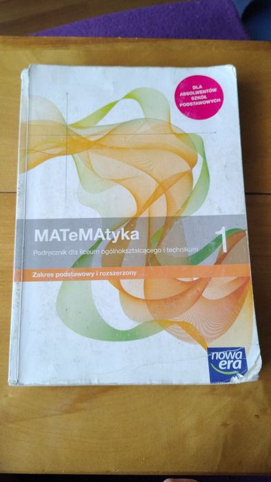 Matematyka podręcznik do liceum i technikum klasa 1