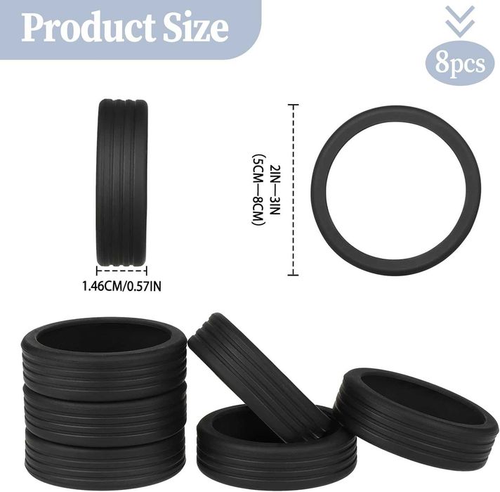 NOVO Borrachas capas para rodas malas de viagem ou cadeira escritório