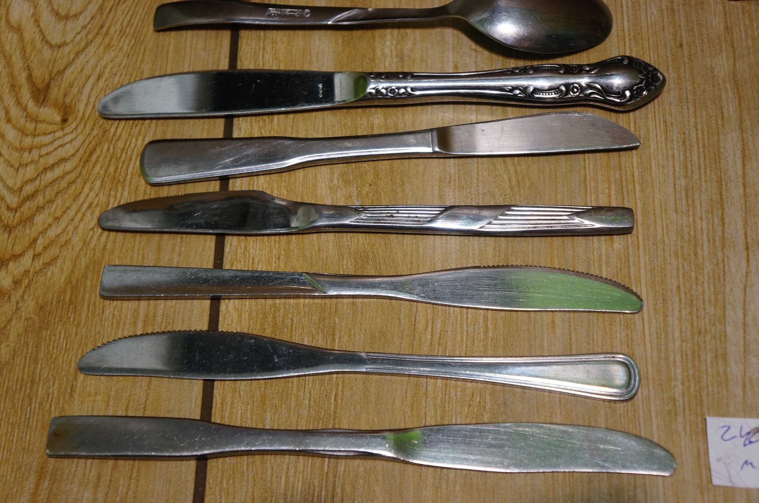 Sztućce 6 osób 24 elementy MIX łyżki noże widelce łyżeczki 8