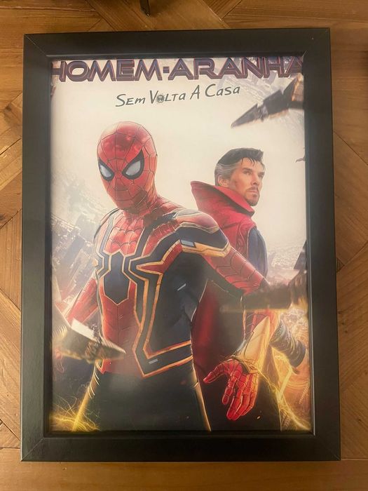 Moldura 24 cm x 33 c/ Poster Filme Spiderman No Way Home