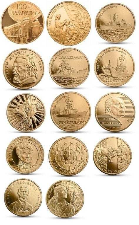 2zł komplet monet z 2013 roku w kapslach-14szt