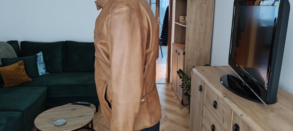 Skórzana kurtka Massimo Dutti