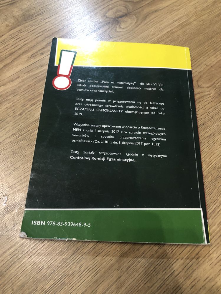 Pora na matematykę 7-8 egzamin