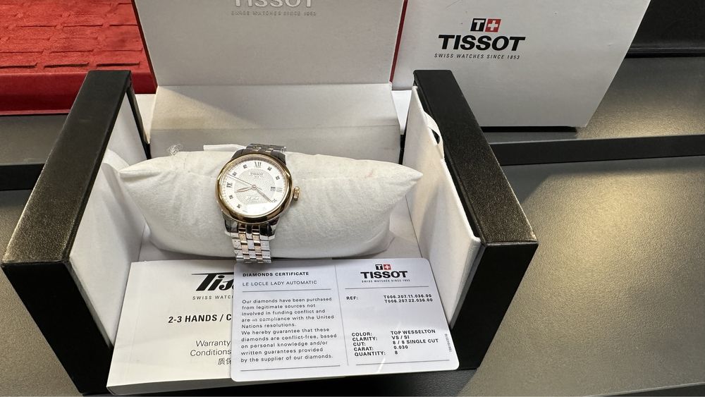 Damski Tissot Le Locle Automatic diamenty Laufi Poznań