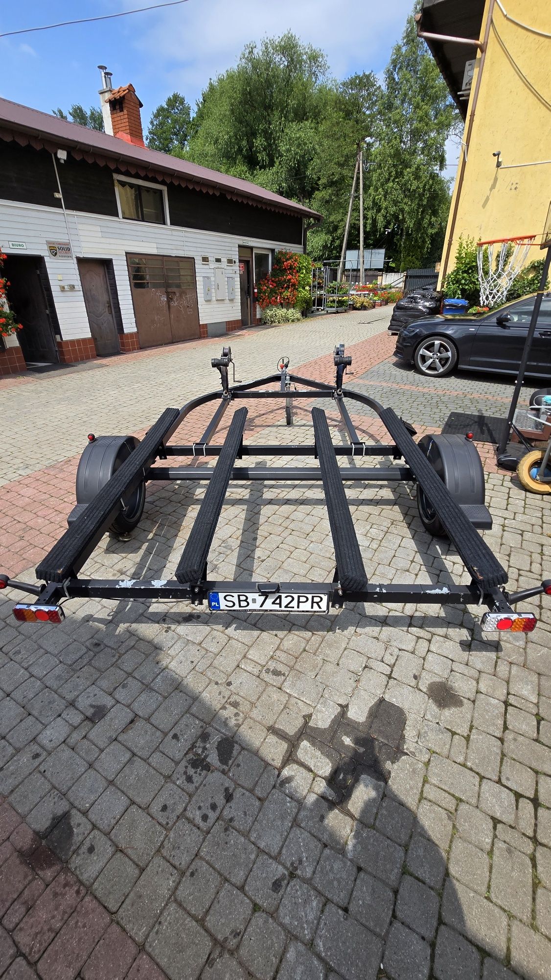 Wynajem przyczepy pod dwa skutery wodne DMC 750kg Seadoo Spark Yamaha