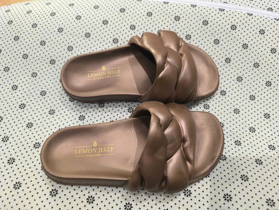 Chinelas Nº37Lemon Jelly - Bronze NOVAS