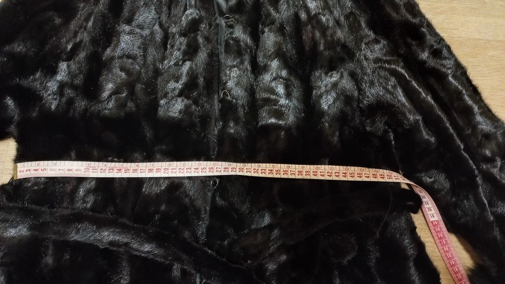 Норкова шуба з песцем