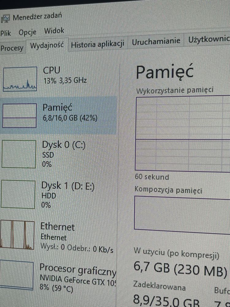Komputer gtx 1050ti 16gb ram i5 7400