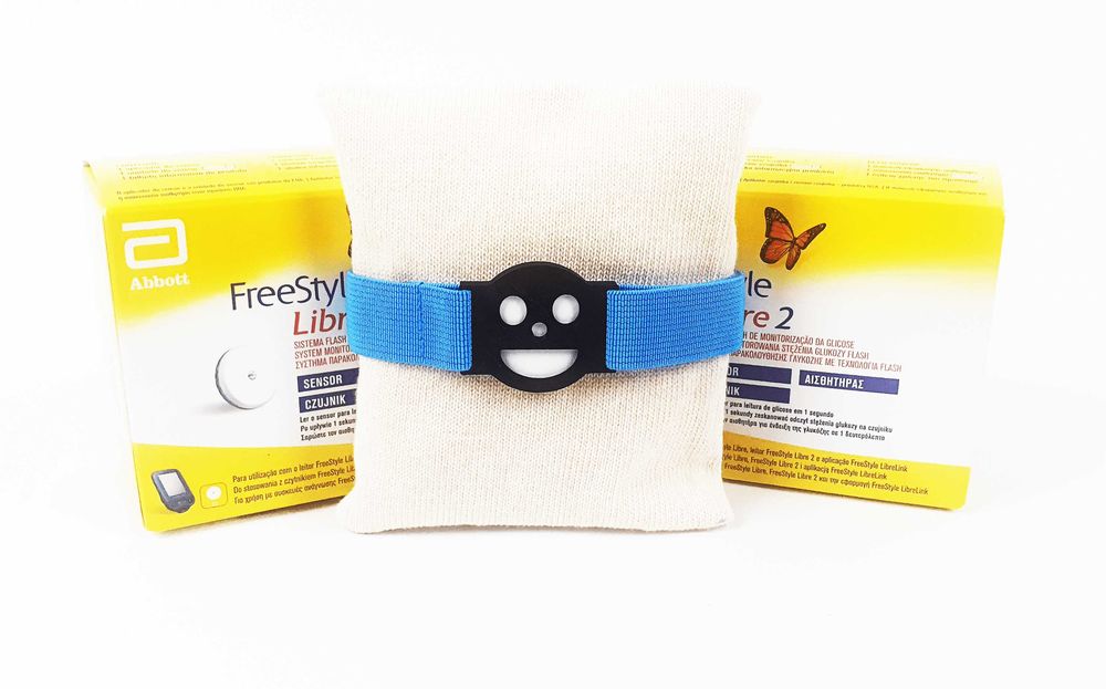 Sensor Freestyle Libre 1 i 2 - Opaska Ochronna Niebieska - Uśmiech