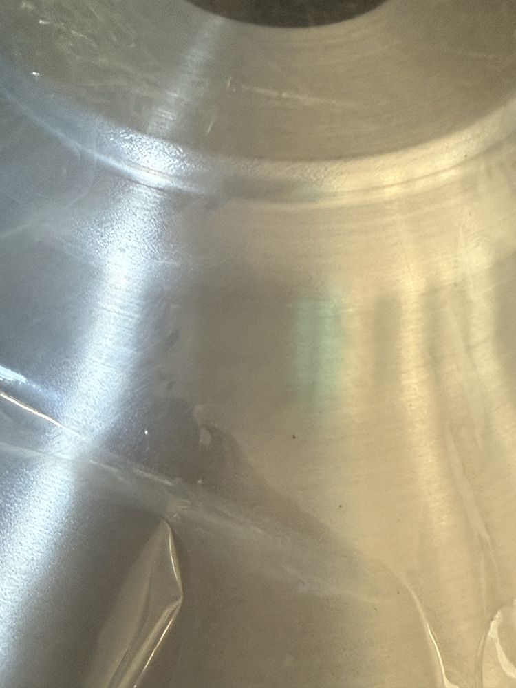 Ikea Foto lampa wisząca sufitowa 38 cm aluminium srebrna nowa