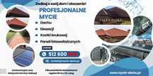 Mycie dachu, kostki brukowej, elewacji, paneli fotowoltaicznych. Dzwoń