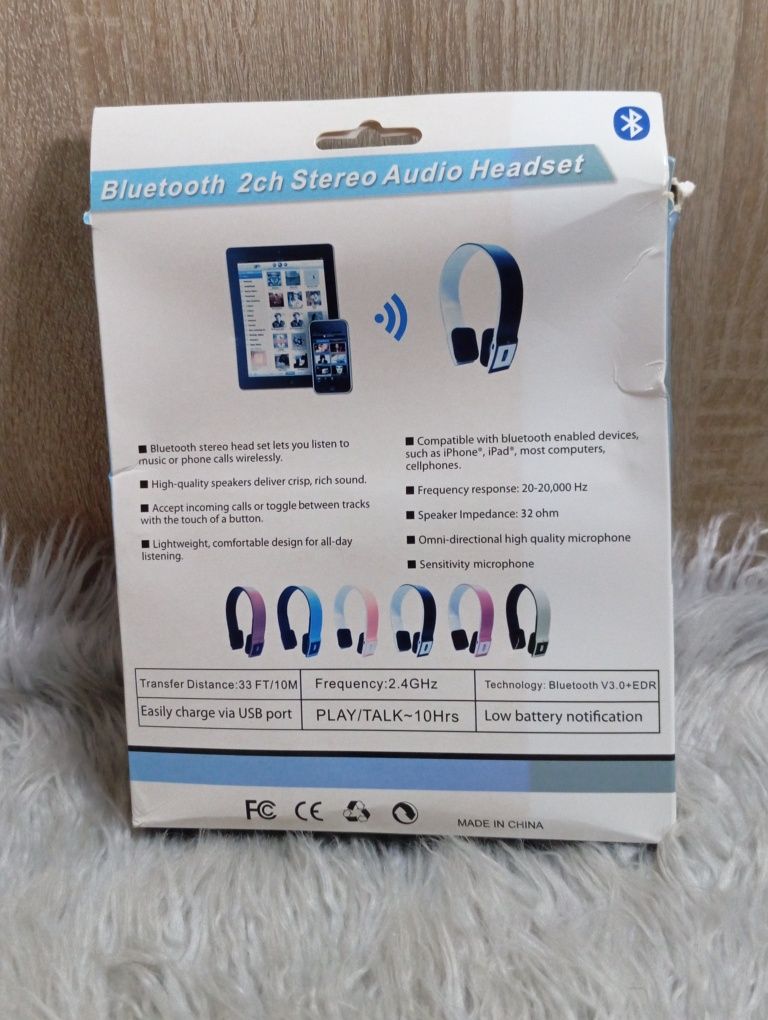 Zestaw słuchawkowy Bluetooth 2ch Stereo Audio Headset