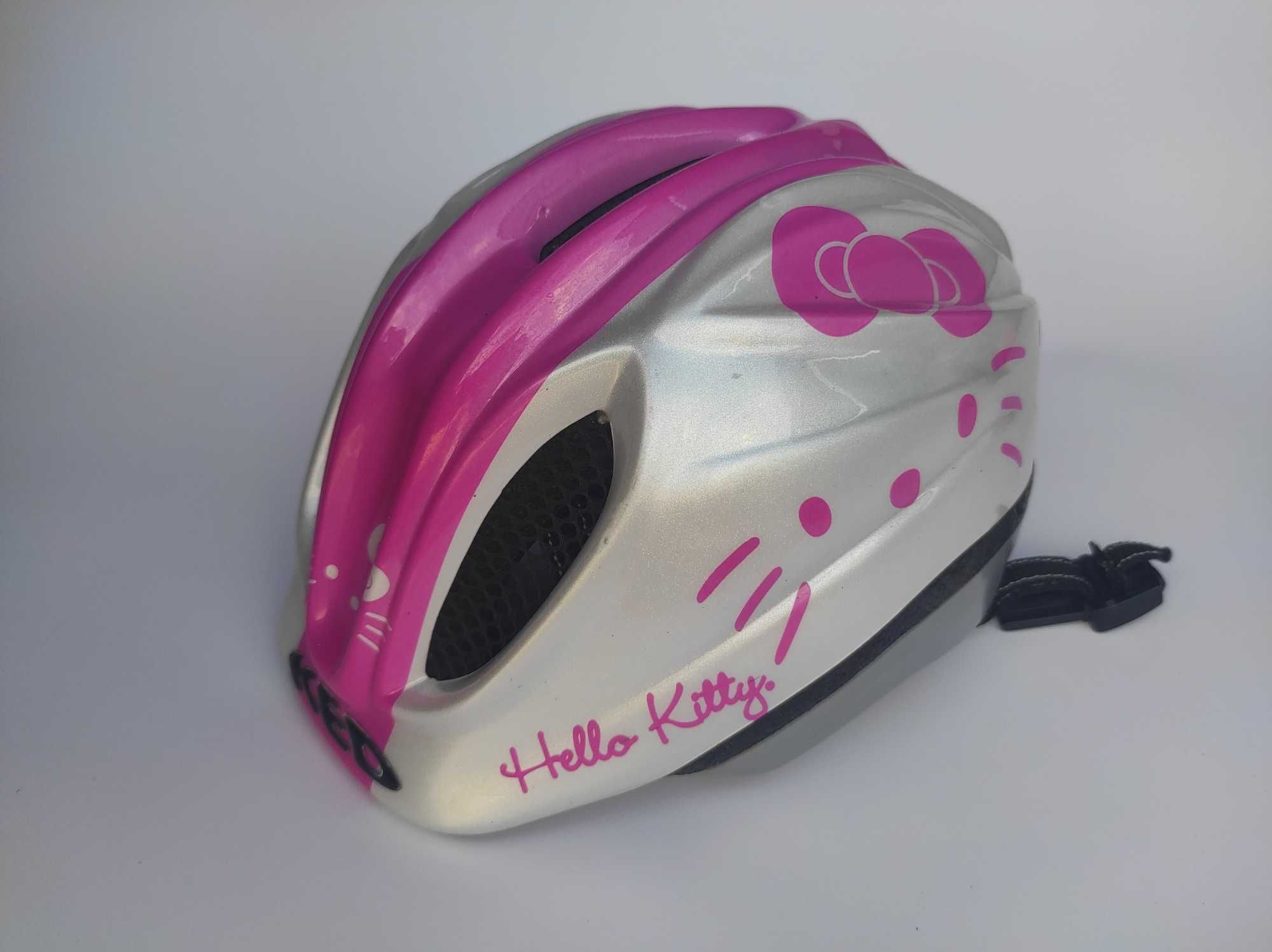 Детский шлем Ked Meggy 2 Hello Kitty, размер 46-51см, велосипедный