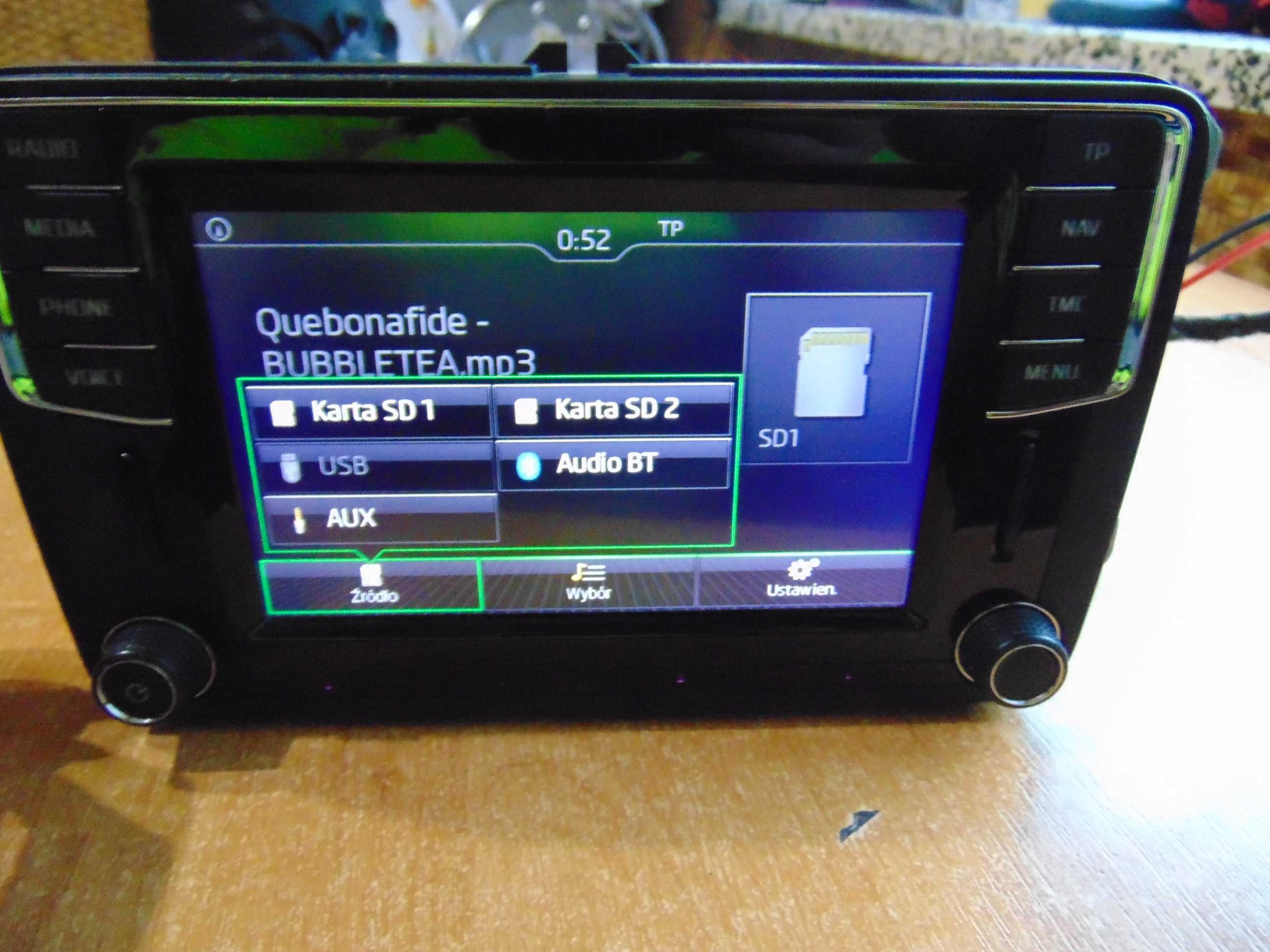 radio nawigacja MIB STD2 PQ skoda  oryginał stan bdb 5l0_035_680_E