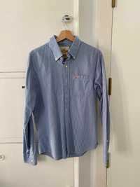 Camisa Hollister Quadriculada Azul - Tamanho M - Fabricada no Vietnã