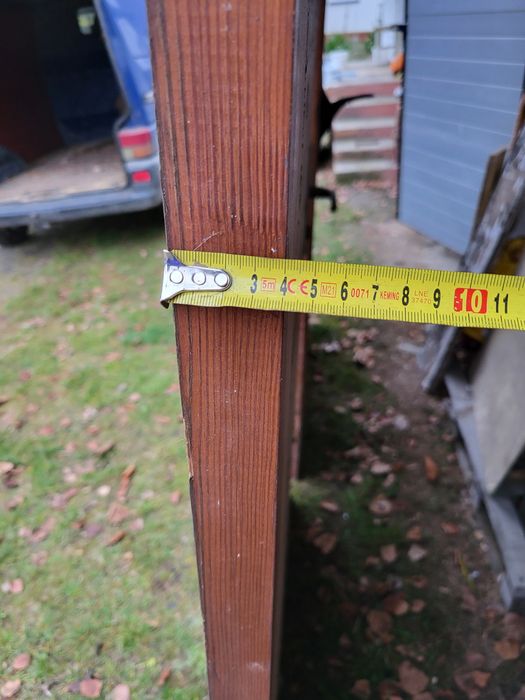 Drzwi drewniane garażowe