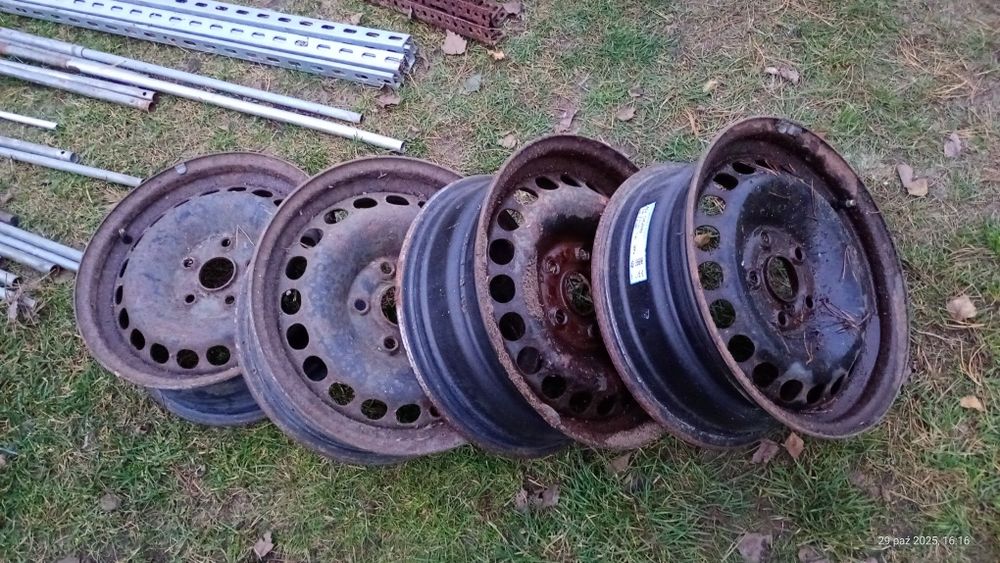 Stalowe felgi 15' do Passata 5*112 4 sztuki do odnowienia