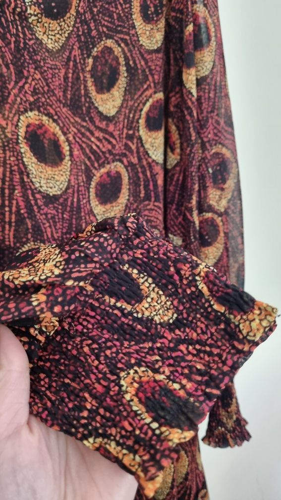 Zwiewna sukienka damska plus size