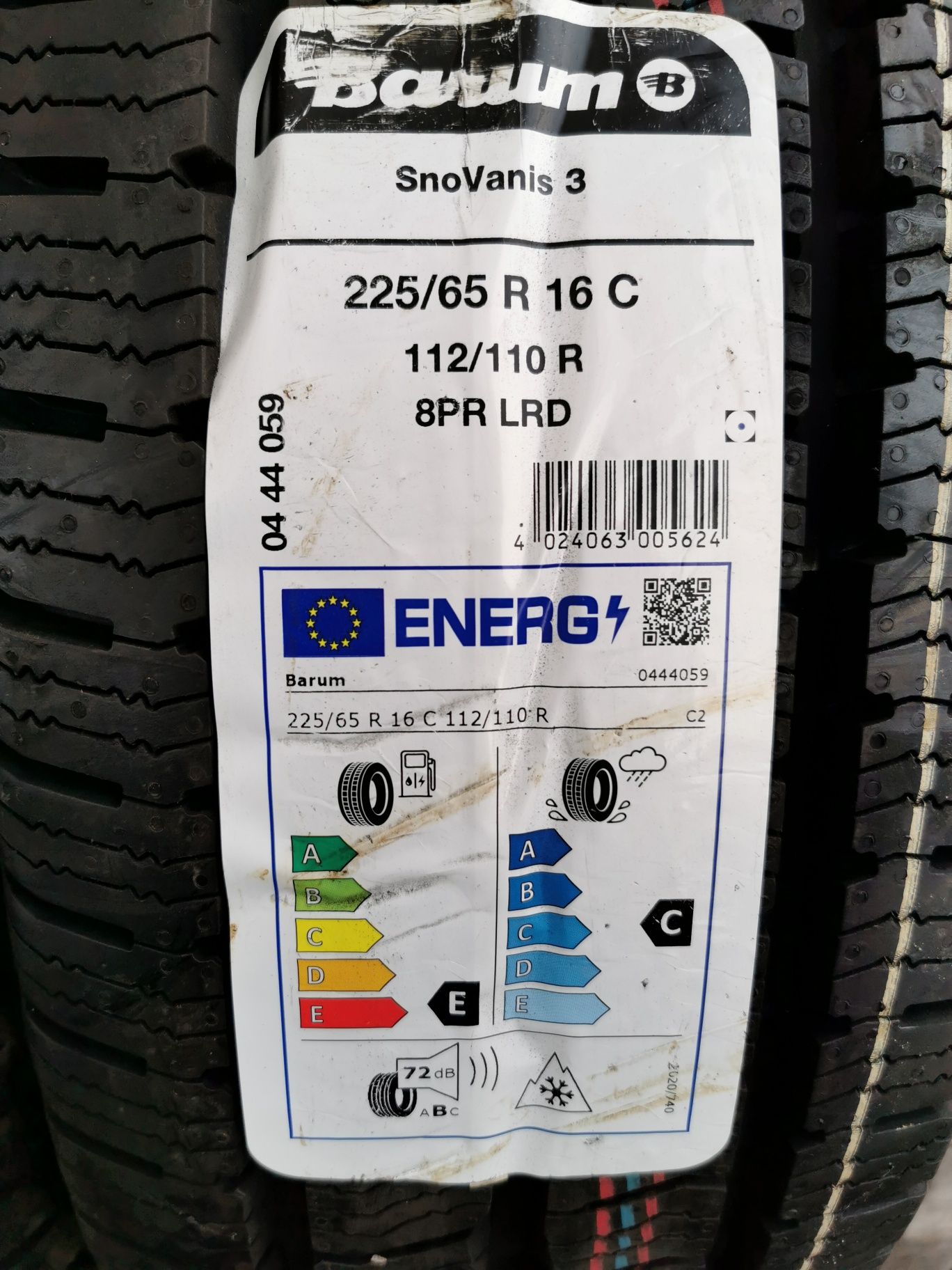 Nowe opony zimowe barum snovanis3 225/65/16C 112/110R 4szt 2024r