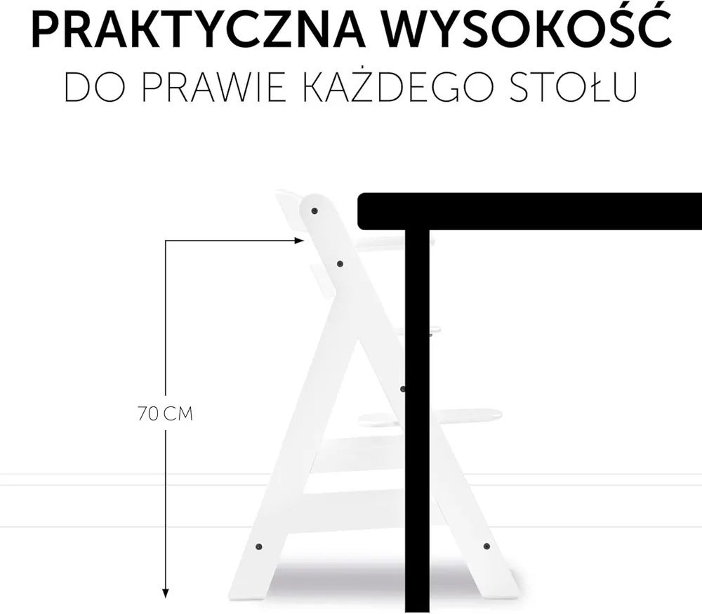 Krzesełko do karmienia Hauck Alpha Plus białe