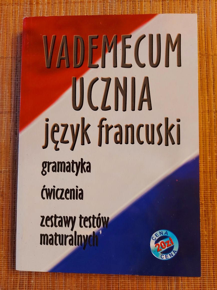 Książka "Vademecum ucznia język francuski" gramatyka testy maturalne