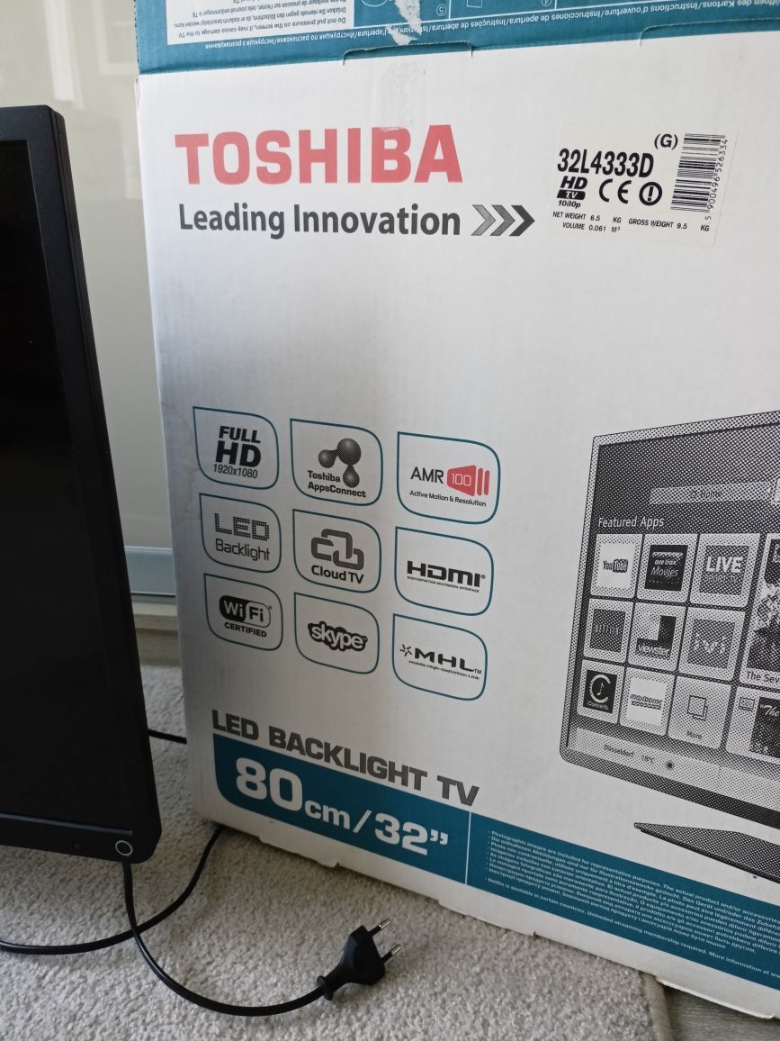 Telewizor Toshiba LED 32 cale FullHD 32L4333D - na części