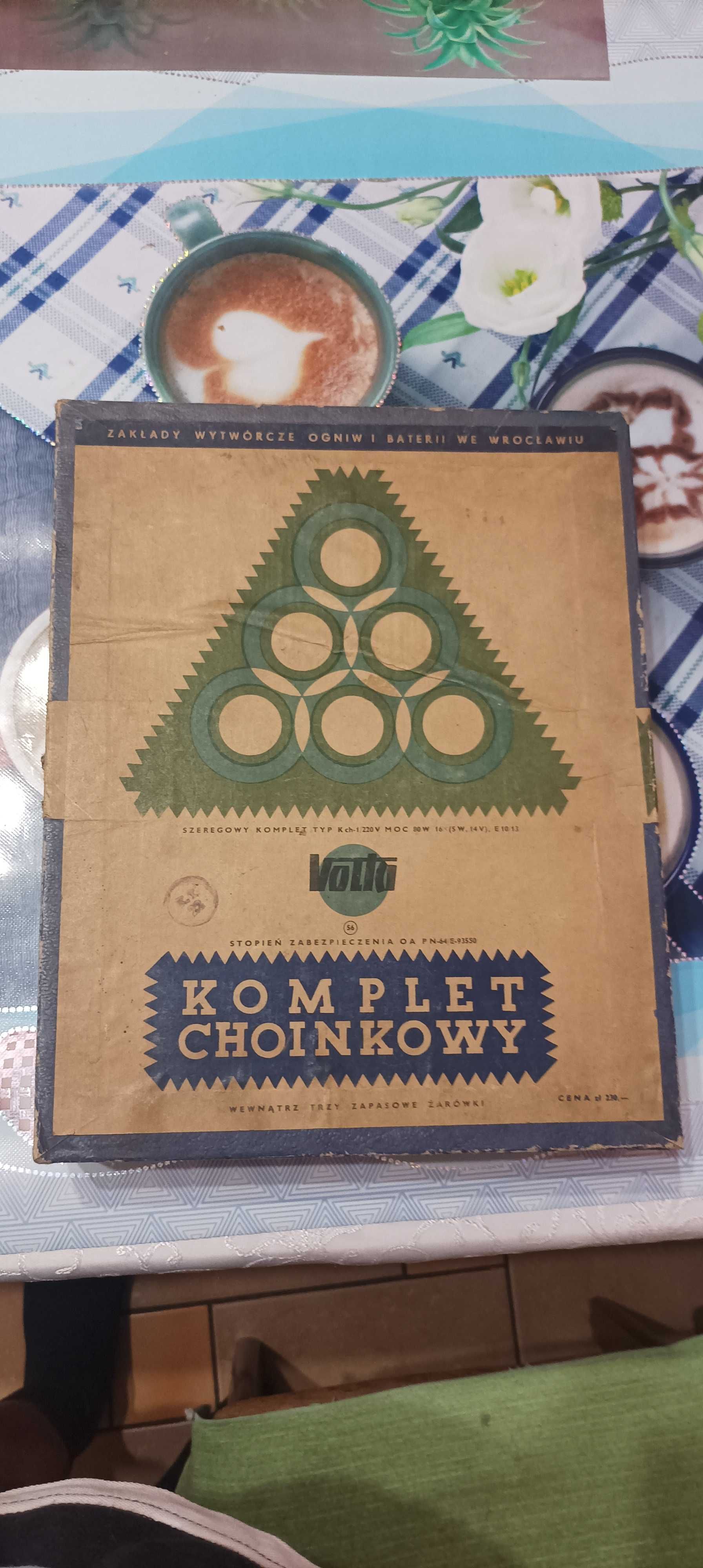 Lampki choinkowe PRL 1969 r.