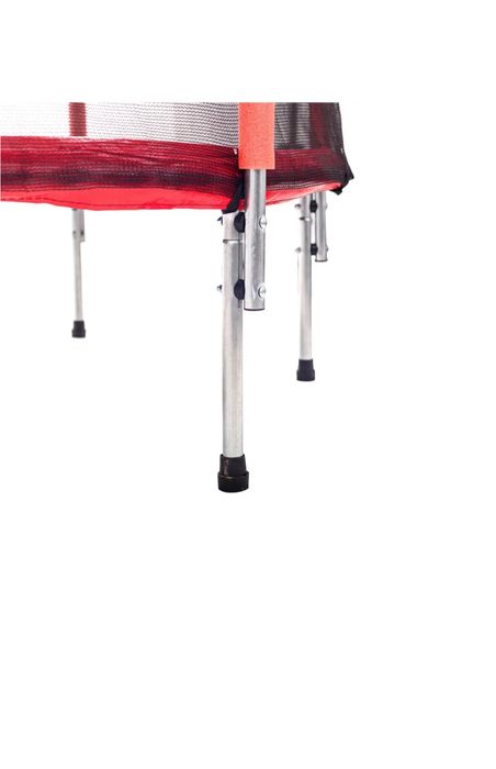 Батут Atleto 140 см із сіткою червоний