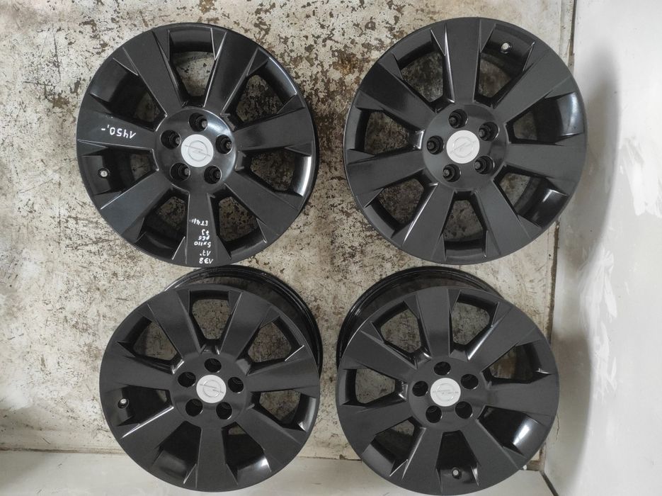 138 Felgi aluminiowe ORYGINAŁ OPEL R 17 5x110 Bardzo Ładne Czarne