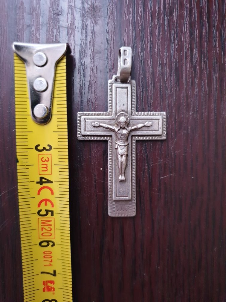 Крест серебро 925 пробы Вес 11.4 гр. р.р 5.5× 3.5см. серебрянный Крест